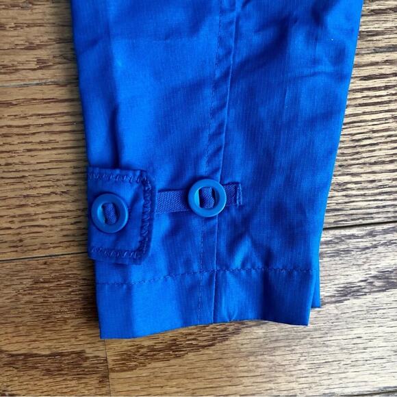 Lands’ End Rain Windbreaker Hooded Royal Blue Jacket Women’s Size XS (4-6) - Picture 6 of 11